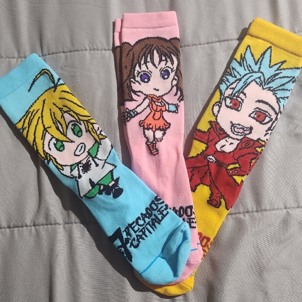 Colorful Kids Cartoon Character Socks